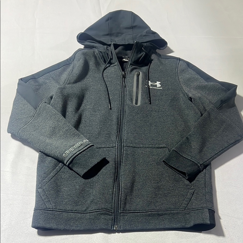 Under Armour Men's Grey Hooded Jacket